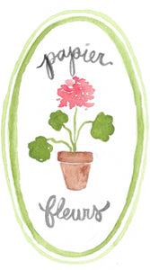 Paper Geranium - Large select your colors